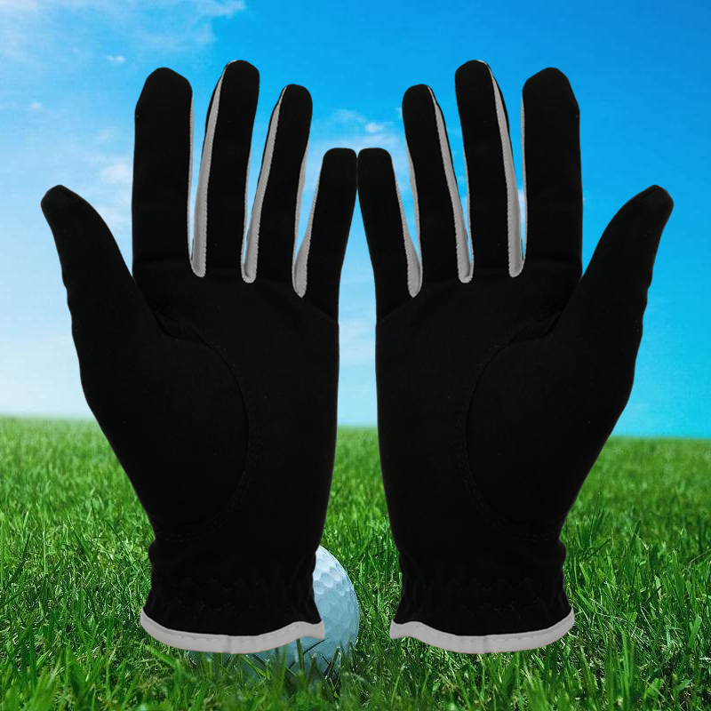 高尔夫球手套 男士高尔夫手套 双手进口超纤布透气耐磨可水洗
