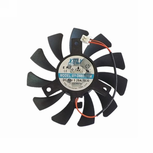 MSI微星 GT240  GT710 GT730 GT1030显卡风扇 8010风扇 2针 - 图2