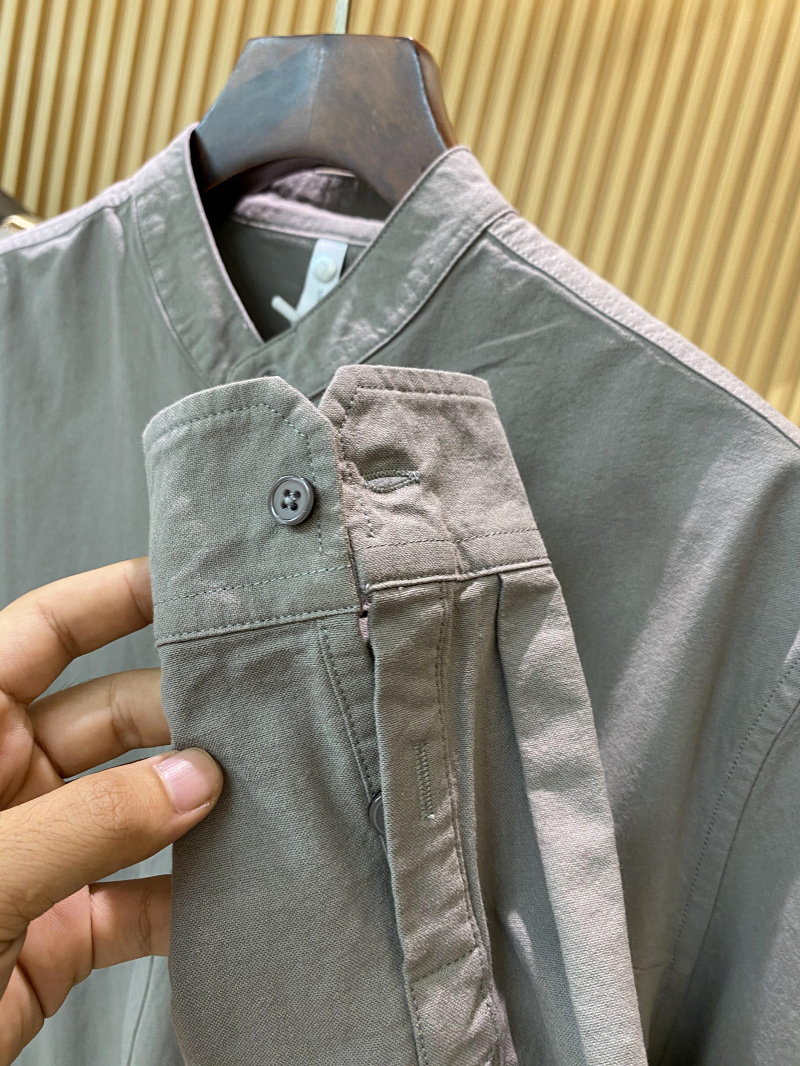 设计师线！100全棉水洗！秋季新品男士复古休闲亨利领长袖衬衣衫,淘宝优惠券,粉丝福利购,淘宝优惠卷