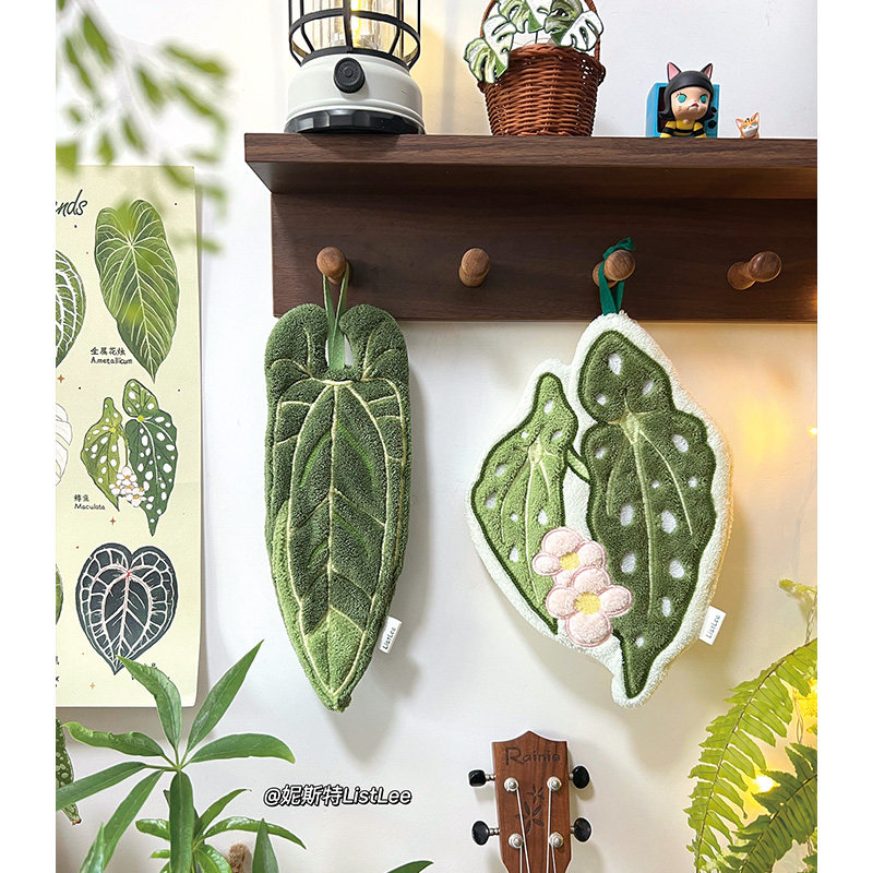 妮斯特·原创热植擦手巾加厚挂式毛巾卫生间浴室厨房植物文创周边,淘宝优惠券,粉丝福利购,淘宝优惠卷