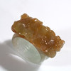 Yellow Jade Ruyi Jade Finger Ring