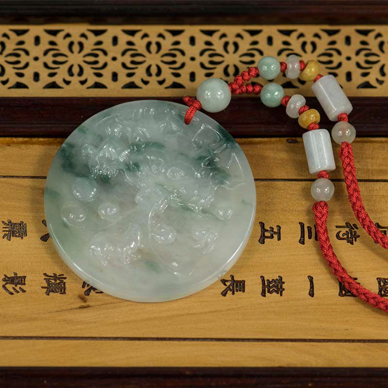钰达翡翠望子成龙生肖玉挂件玉项坠 钰达颈饰