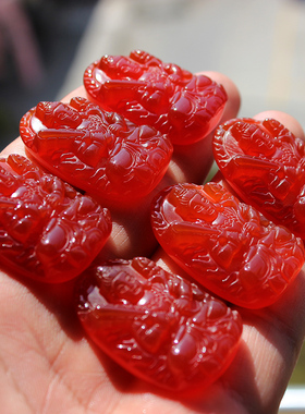 红玛瑙虚空藏属牛八大守护神吊坠