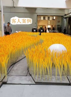 仿真稻穗干花餐厅道具黄色大麦
