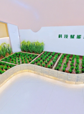 仿真绿色假稻田稻草  稻穗示范稻田养虾专用禾苗基地模型假稻谷