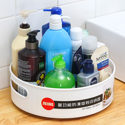 调料置物架旋转调料架厨房收纳盒调料品神器省空间多功能整理转盘 - 图2