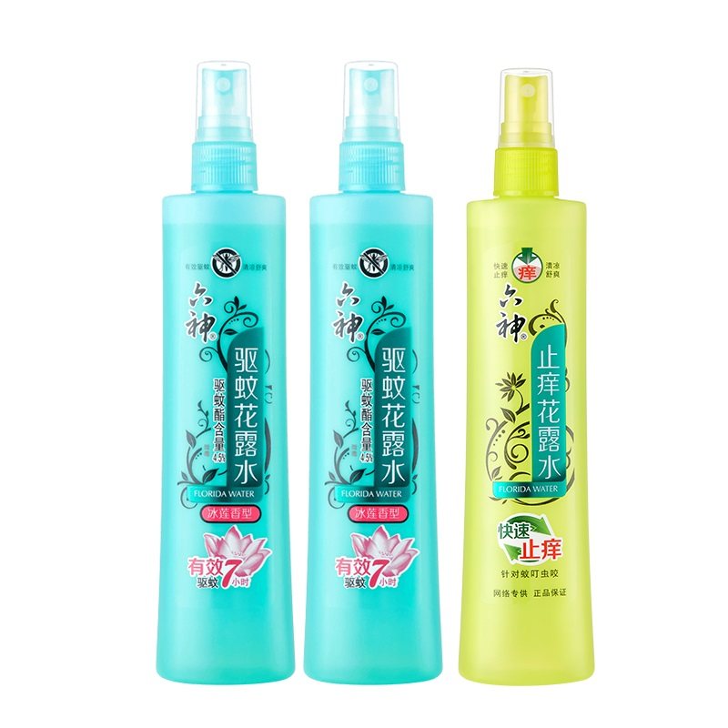 六神花露水驱蚊冰莲香180ml蚊不叮 联购家居花露水