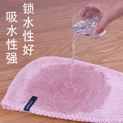 日本干发帽超强吸水速干加厚纯棉包头巾帽子浴帽女擦洗头毛巾免吹 - 图2