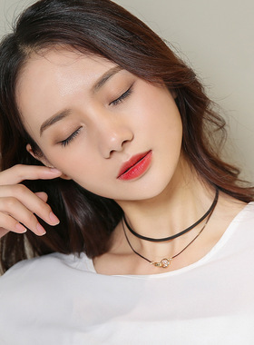 黑色颈链choker项圈女颈带