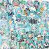 Chibi hatsune miku sticker phone case diy decoration