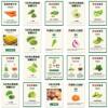 Healthy vegetable health recipe stickers conditioning diet