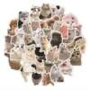60 pieces of ins style cute cat and puppy stickers, animal phone cases, laptop suitcases, handbag decorations