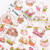 Flower Garden Plant Stickers DIY Notebook