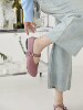 Sister Peng French retro Mary Jane shoes sheepskin granny shoes