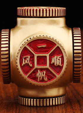 黄铜精密齿轮魔方旋转健身神器