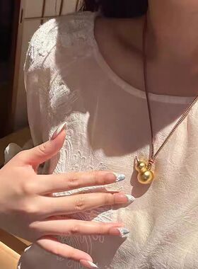 新中式国风古法葫芦吊坠项链