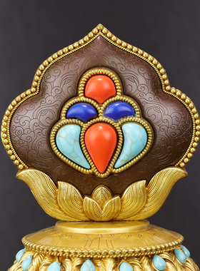 慧宝黄铜宝藏瓶藏式传统供品摆件