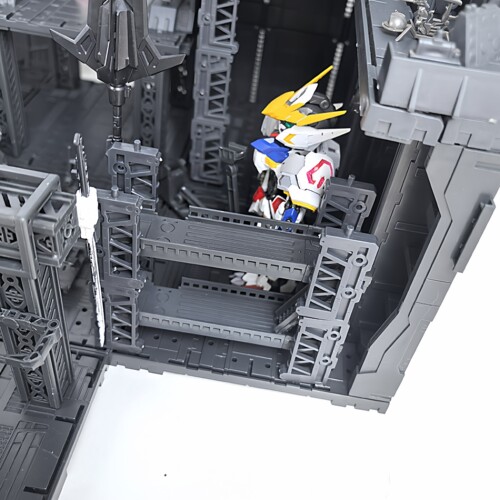 RG HG MGSD 适用格纳库机库基地机巢整备架场景拼装模型配件 - 图1