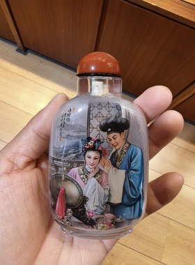 冀派非遗内画鼻烟壶收藏品名师董欣慧老师作品梁祝白蛇传戏曲人物