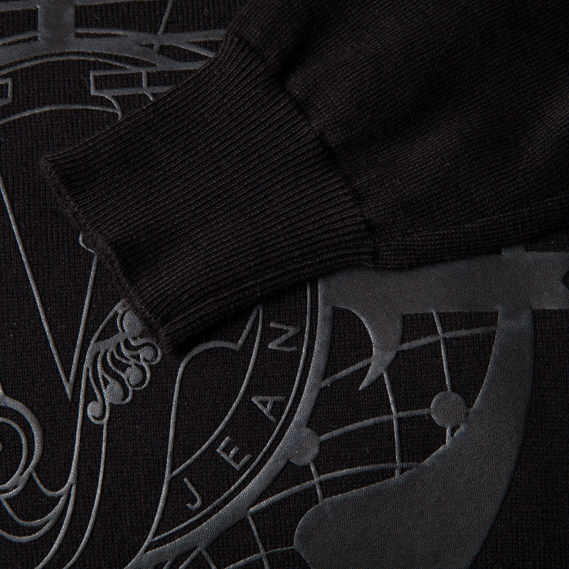 versace /范思哲深蓝色logo针织衫 银泰百货精品针织衫/毛衣