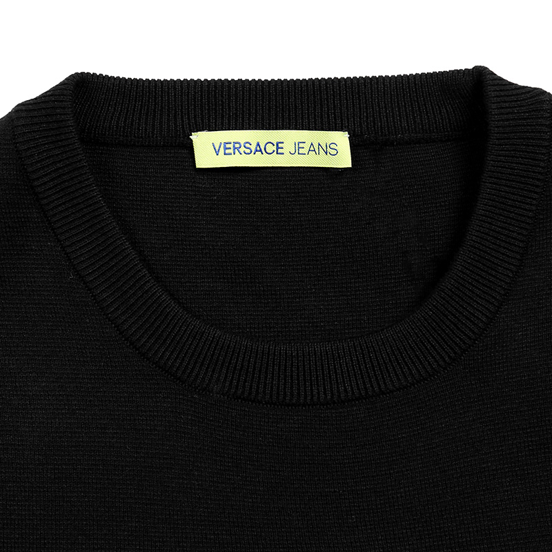 versace jeans vj图案纯棉针织衫 银泰百货精品针织衫/毛衣