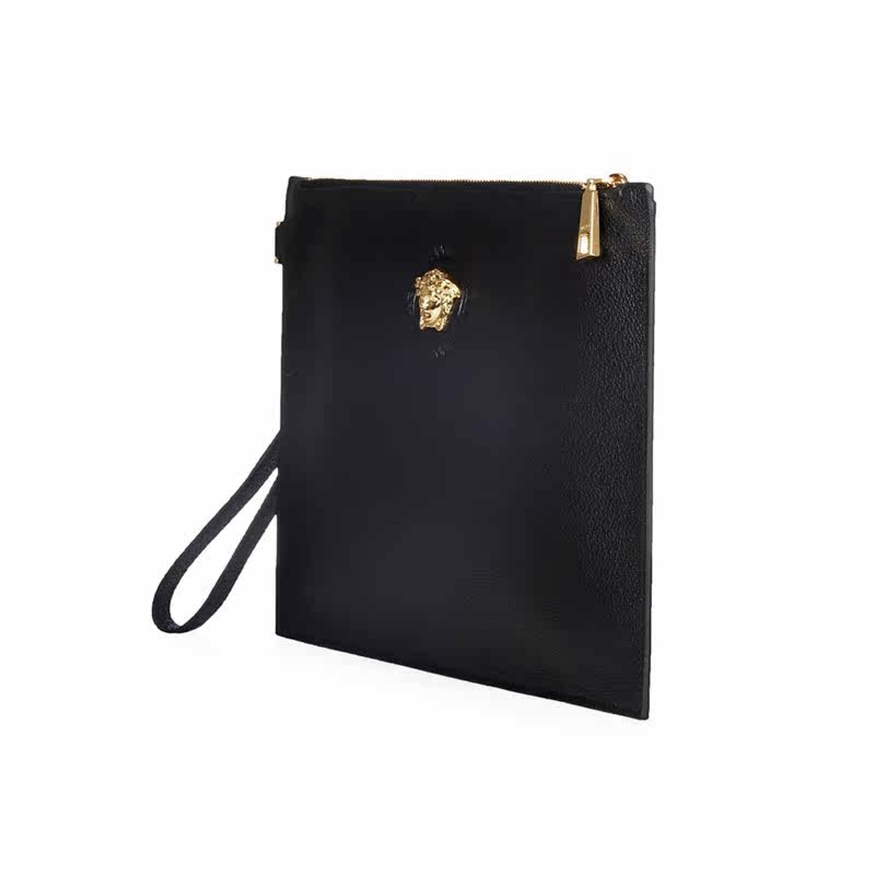 versace /范思哲男士黑色手拿包 银泰百货精品男士包袋