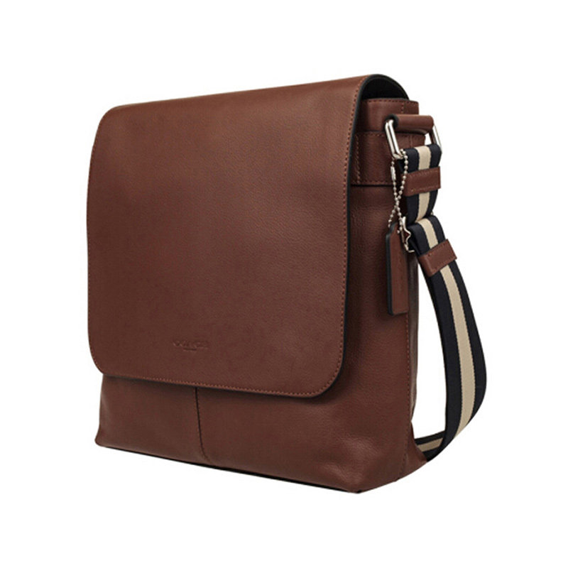 coach男士牛皮单肩300106休闲包 银泰百货精品男士包袋