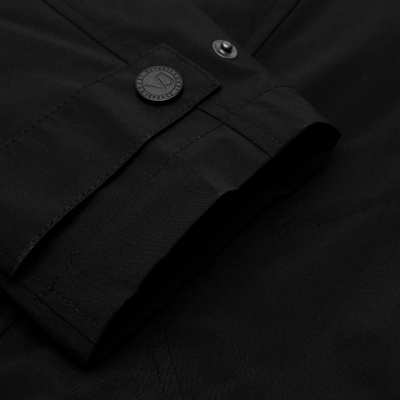 versace jeans vj钮扣装饰纯棉混合 银泰百货精品夹克