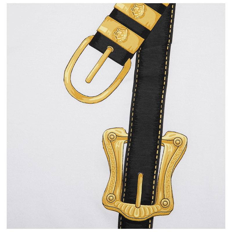 gianni versace多色棉质男士t恤 银泰百货精品T恤