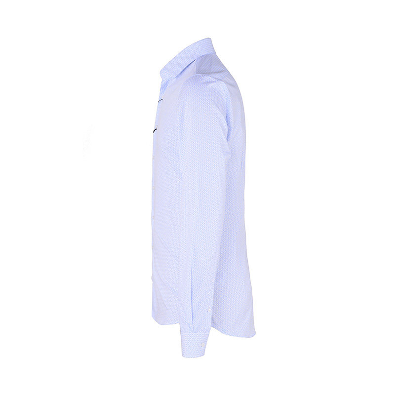 calvin klein男士天蓝色长袖衬衫 银泰百货精品衬衫