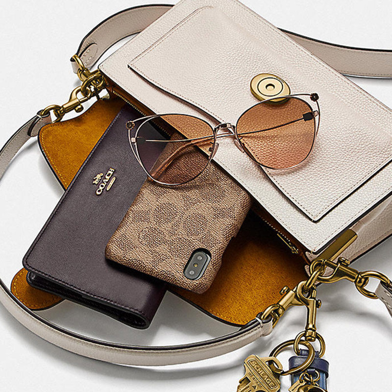 coach /蔻驰女士字母c休闲手提包 银泰百货精品女士包袋