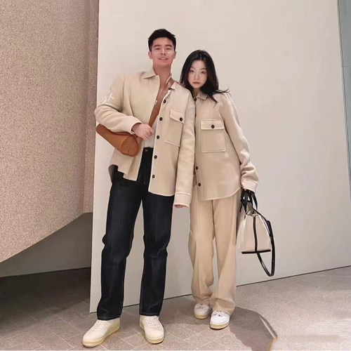 JIL SANDER 潮流都市女士绒面夹克休闲外套银泰百货精品 301596 - 图3