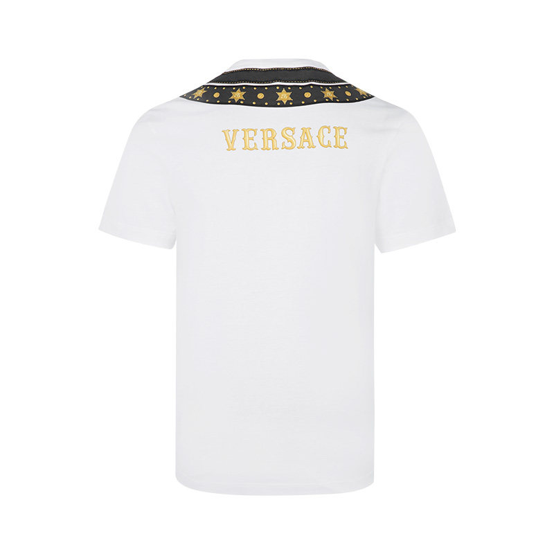 gianni versace多色棉质男士t恤 银泰百货精品T恤