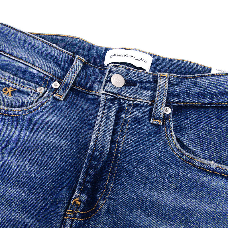 calvin klein男士磨白休闲牛仔裤 银泰百货精品牛仔裤