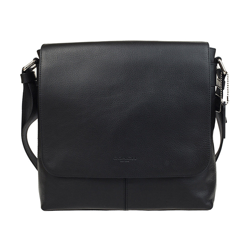 coach男士牛皮单肩300106休闲包 银泰百货精品男士包袋