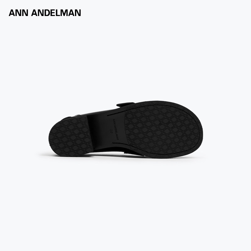 【梁洁同款】ANN ANDELMAN  25新款女士粗跟乐福鞋豆豆鞋 301286,淘宝优惠券,粉丝福利购,淘宝优惠卷