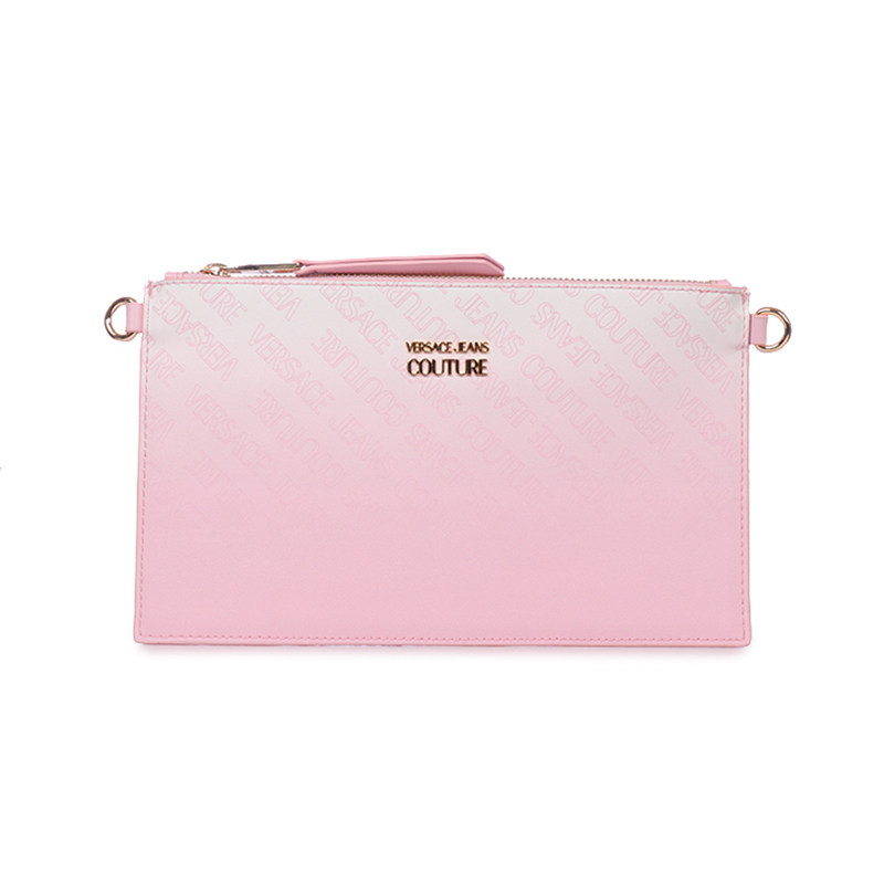 范思哲女士logo印花手拿斜挎包 银泰百货精品女士包袋