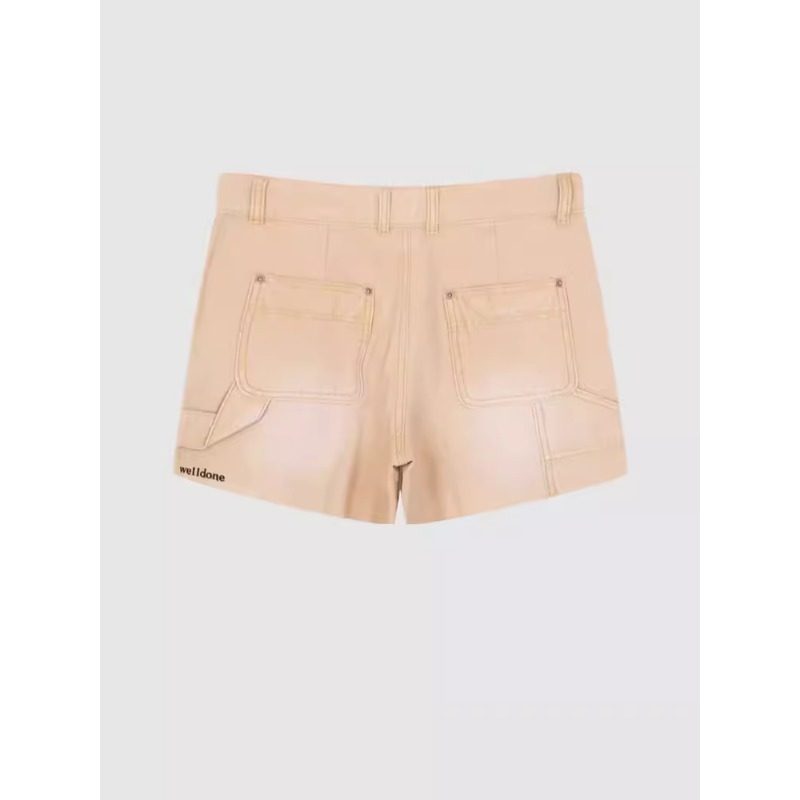 WE11DONE 夏季女士时尚个性百搭渐变直筒休闲短裤银泰百货 301604,淘宝优惠券,粉丝福利购,淘宝优惠卷