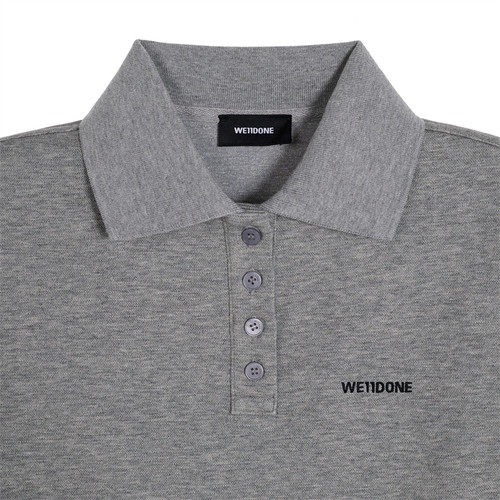 we 11 done春夏女士时尚翻领短袖POLO衫银泰百货精品 301574 - 图1