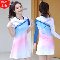 Badminton suit womens sports long sleeveless short sleeves new speed dry Korean Yuater Tennis Knicks foreign dress
