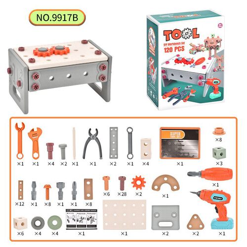 Children's play house toy repair toolbox screw disassembly a - 图3