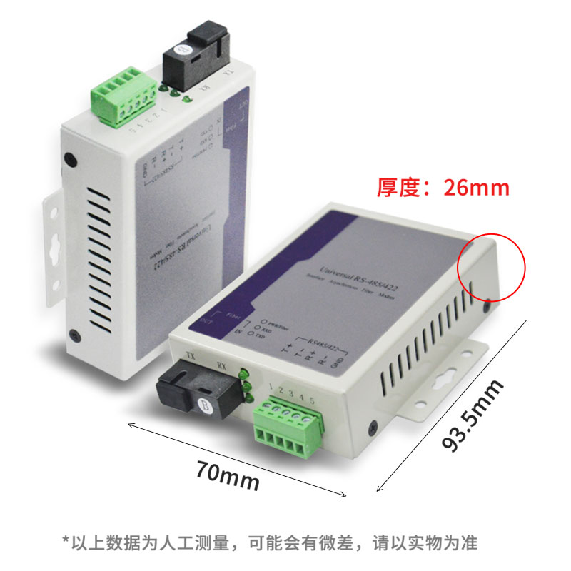 工业级1路RS485双向数据光端机7416报警主机7480光纤收发器延长器-图0