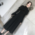Váy thu đông sang trọng retro ít váy đen 2019 mới của phụ nữ eo dài tay dài Váy dài Hepburn - váy đầm váy lolita váy đầm