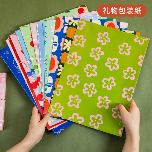 小日子不翻篇 高颜值礼物包装纸生日装饰礼盒超大尺寸包书纸花束 - 图1