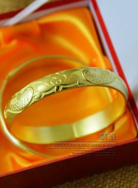 手镯加厚滇艺黄铜男女