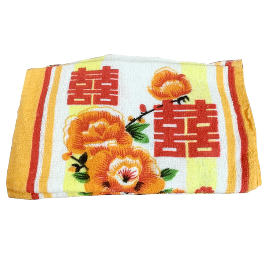 2/10条老牌 怀旧洗脸 薄款喜庆毛巾易吸水70X30cm 搽汗好用