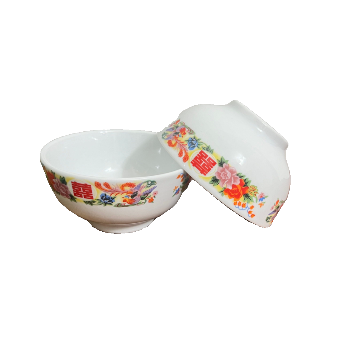 老式高脚 米饭碗 面碗 粥碗 喜庆 尺寸齐全 陶瓷酒席餐饮甜品微瑕