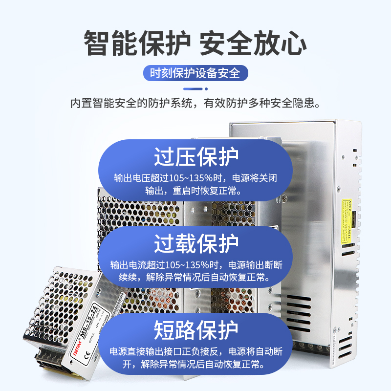 开关电源S MS LRS-350/500变压器24V直流3000W大功率LED监控电源 - 图0