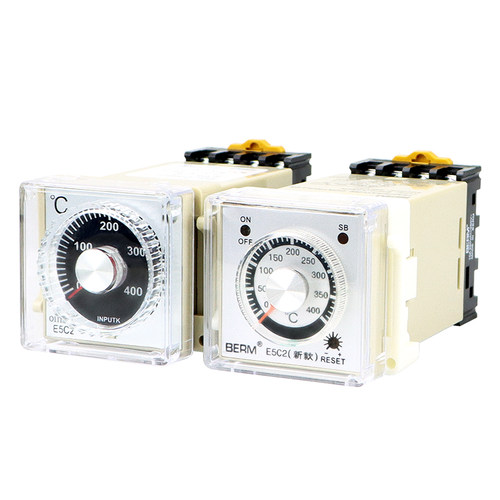 E5C2-R 温控器 温度调节仪 指针式温控仪  E5C2 烤箱调温 送底座 - 图3