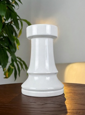 新古典风白色陶瓷样板间软装饰品